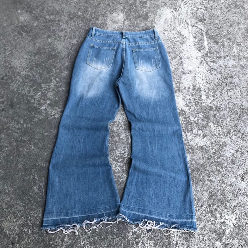 FLARE JEANS BLUEWASH CHINA BRAND, foto 5