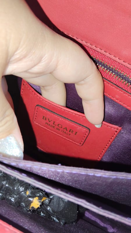 BVLGARI leather red, foto 4