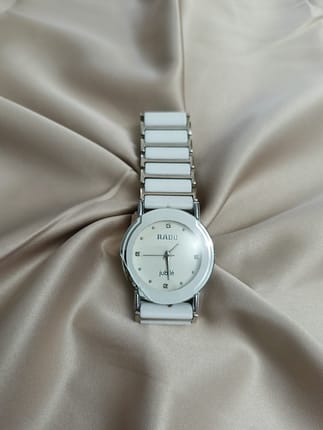 Vintage white ceramic strap Rado watch