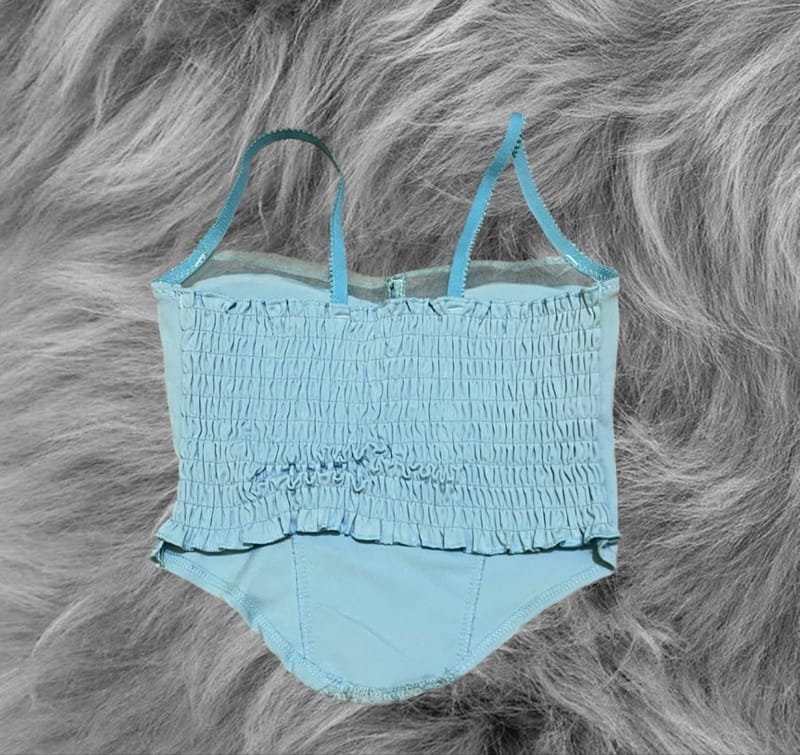 blue cami top flowers, foto 2