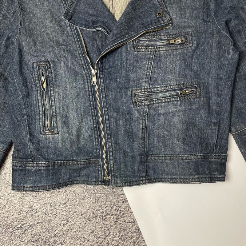 Casual Denim jacket Wanita navy, foto 4