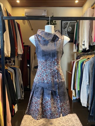Ya&yi Flower denim printed dress