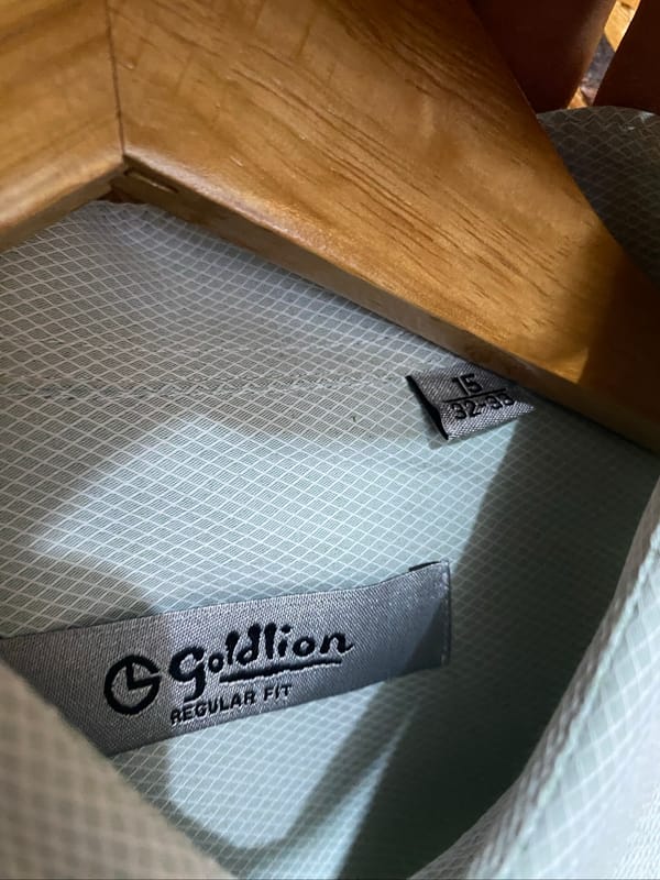 kemeja goldlion hijau muda, foto 3
