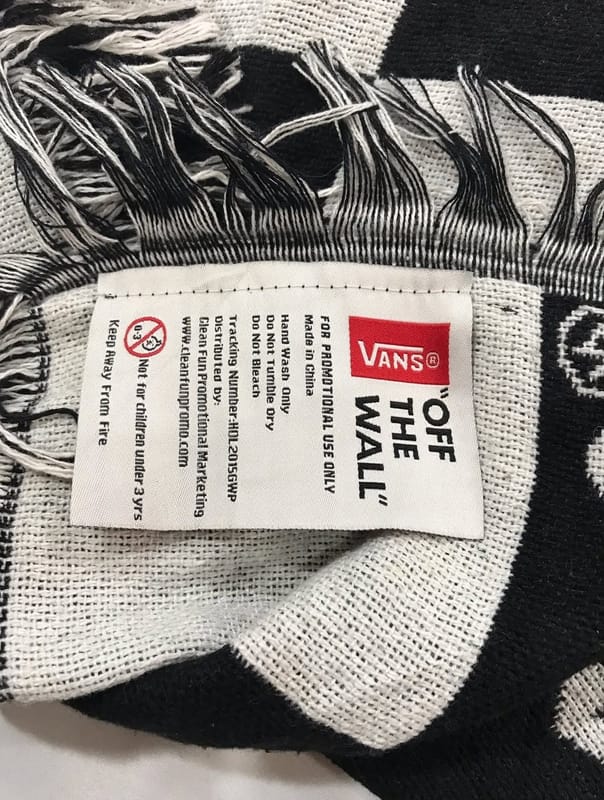 Vans family classic checkered throw blanket, foto 4