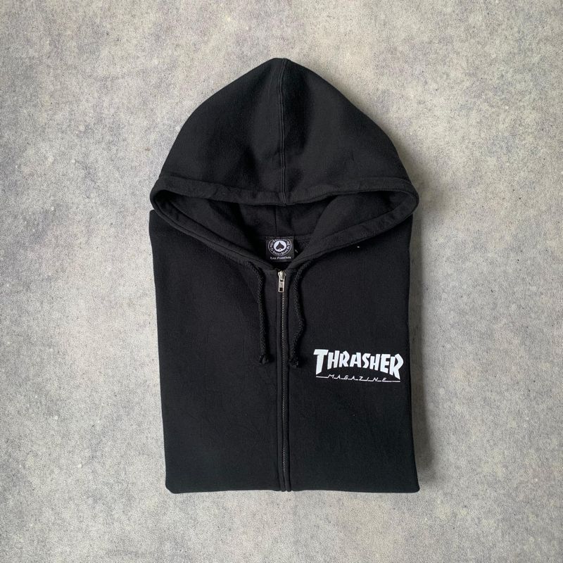 Thrasher Casual Sweatshirt Pria black, foto 3
