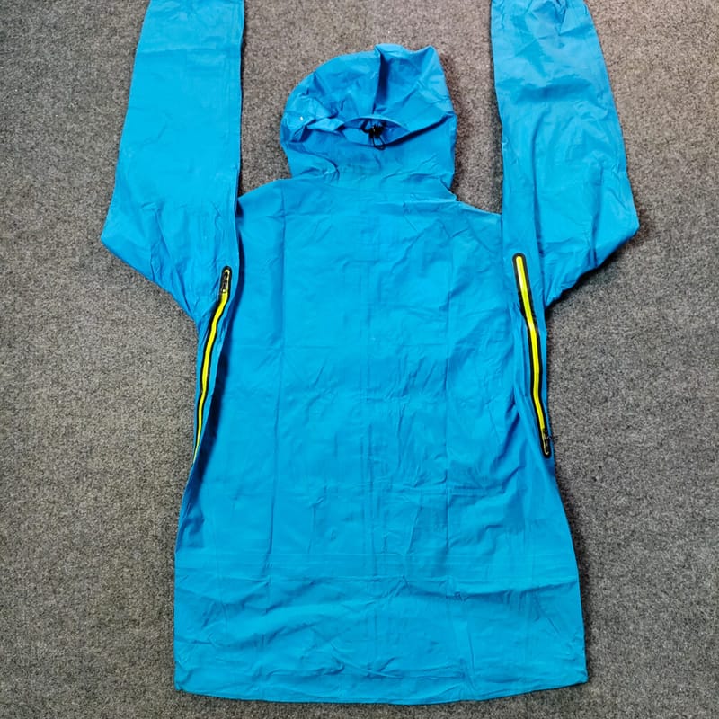 Columbia Titanium omnitech outdoor jacket gorpcore biru, foto 3