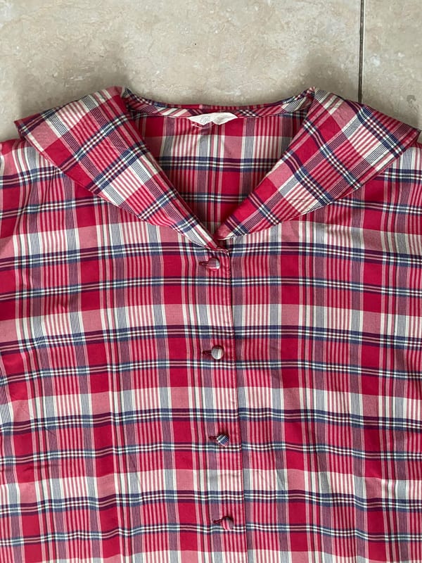 Kemeja sailor plaid, foto 2