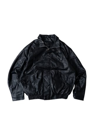 Mianzhi Faux Leather Jacket