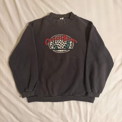 Grey Checkerboard Sweater