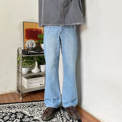 Emo Vkei Japanese denim blue Jeans Loose fit’s