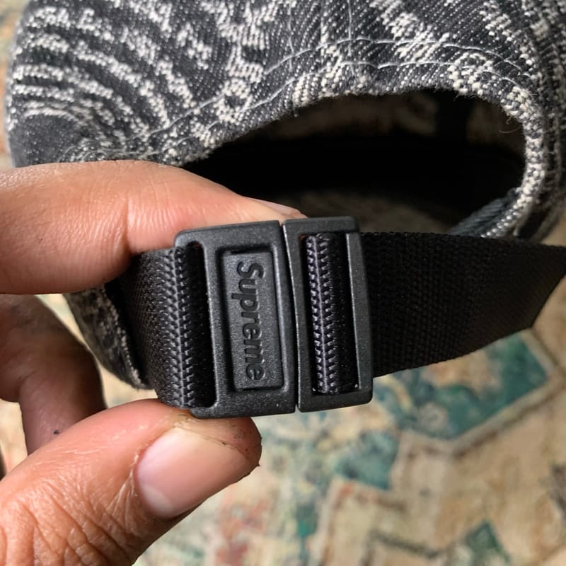 Supreme circles jacquard denim camp cap, foto 4