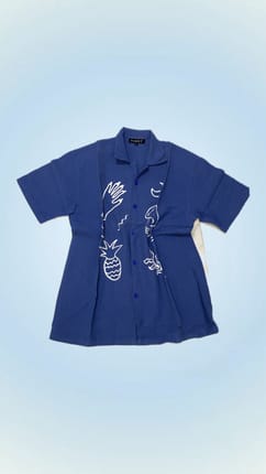 kemeja biru