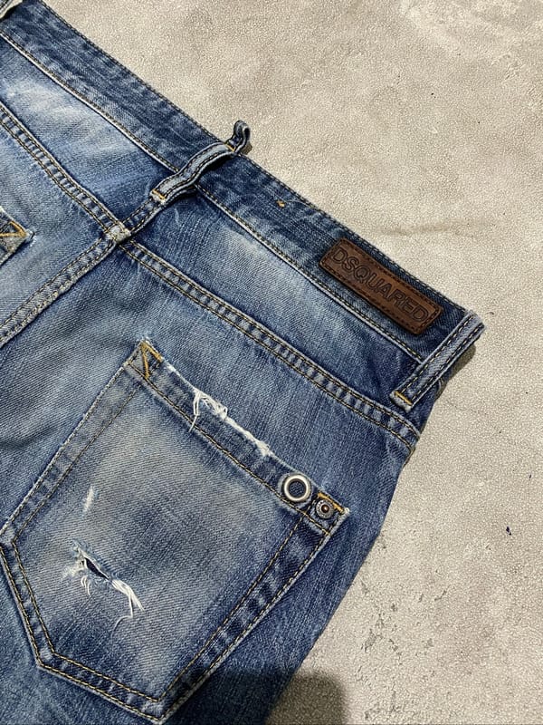 Dsquared2 Distressed Selvedge Denim Jeans, foto 4