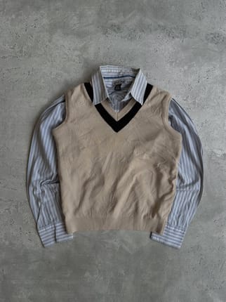 Parkland vest basic academia knitwear
