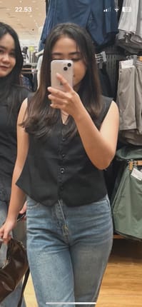 Vest wanita hitam