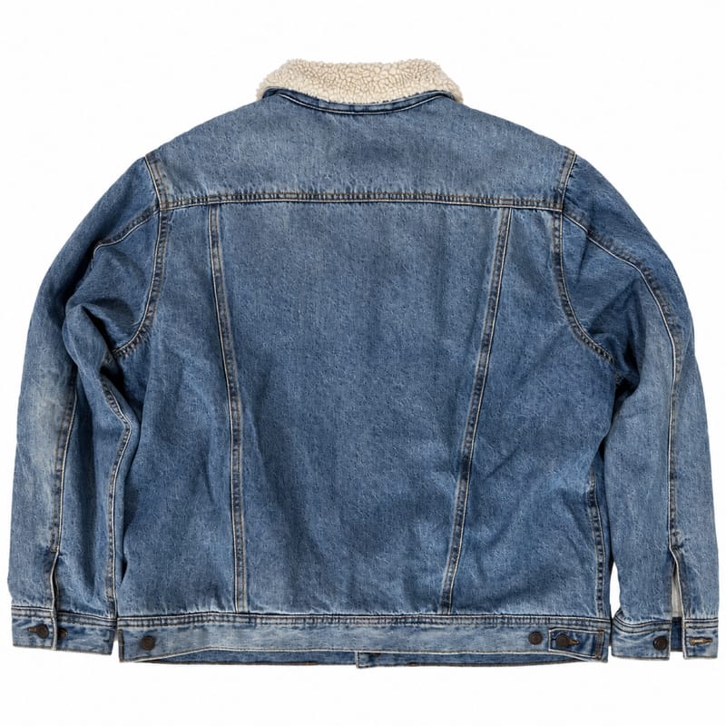 Sherpa-Lined Denim Trucker Jacket, foto 2