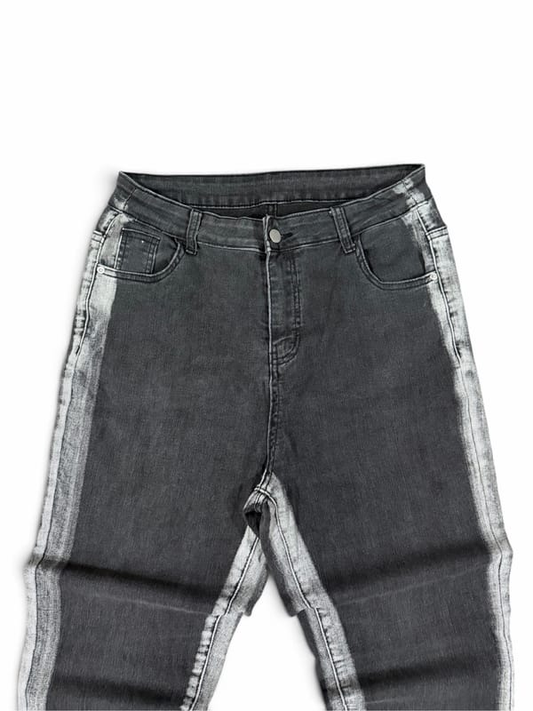 TWOTONE FLARED JEANS GREY, foto 2