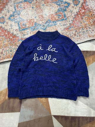 KNITWEAR SPAO PATTERN EMBORDIARY
