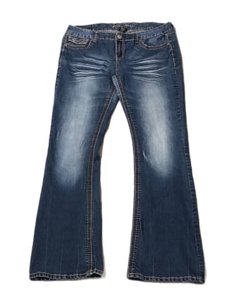 Y2K vintage embroidered low rise flare bootcut