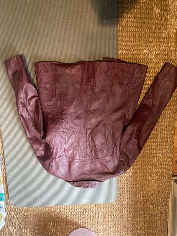 fight club red fitted leather jacket, foto 8
