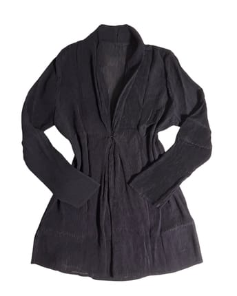Dark Grey Longline Cardigan pleatsplease look alike