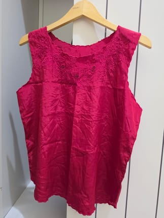 Top vintage satin with bordir