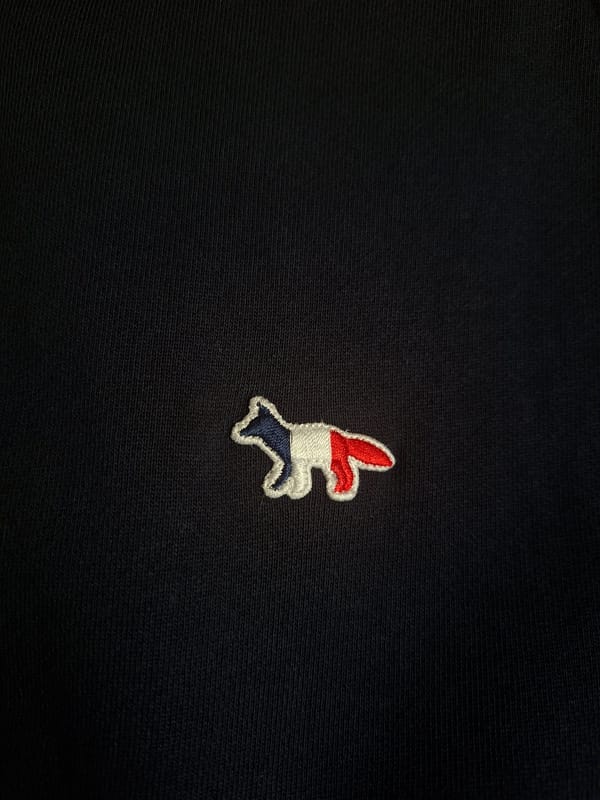 Sweater Maison Kitsune Navy, foto 3