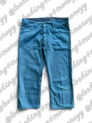 Capri pants cotton grey