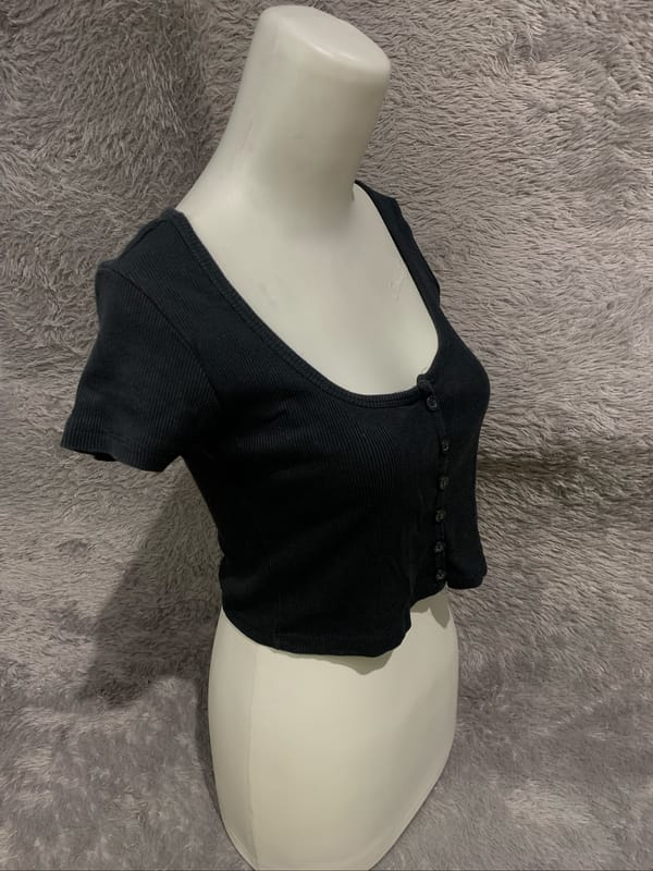 Pull & Bear | Crop Tops - Black, foto 2