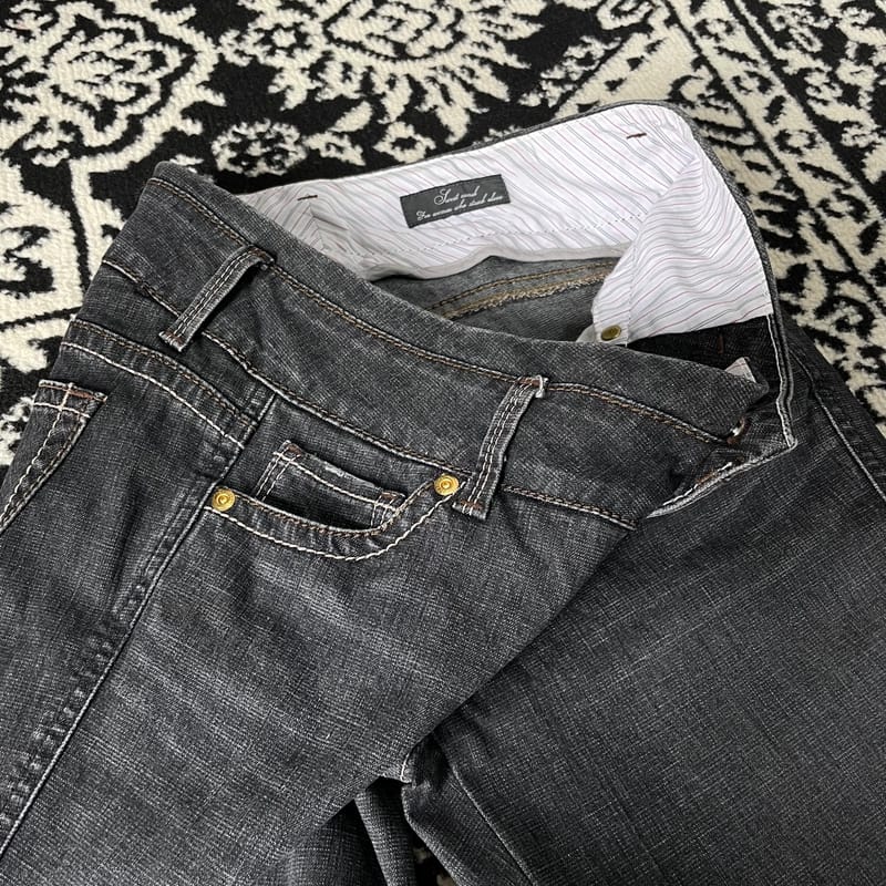 Double bottoms denim Flared Boot Cut Japanese, foto 6