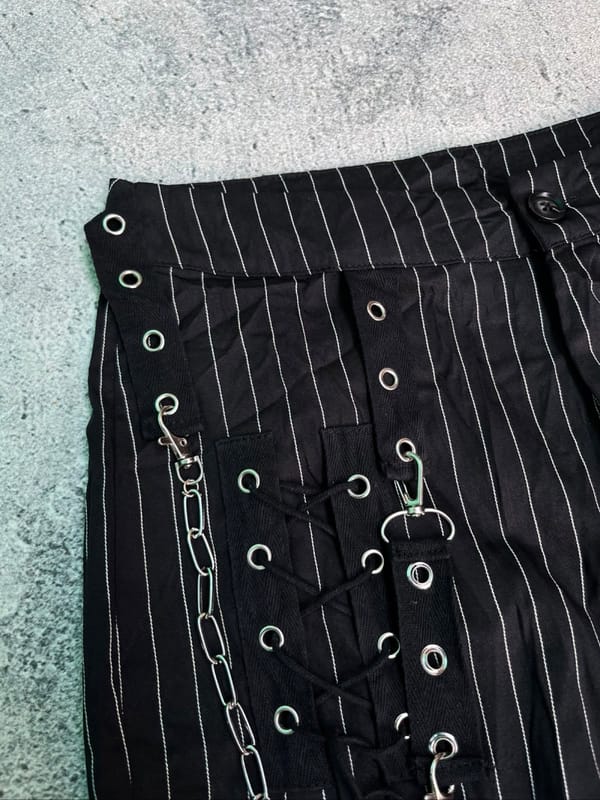 ROMWE BOUNDAGE PUNK JAPAN FLARE BOOTCUT PANTS, foto 7
