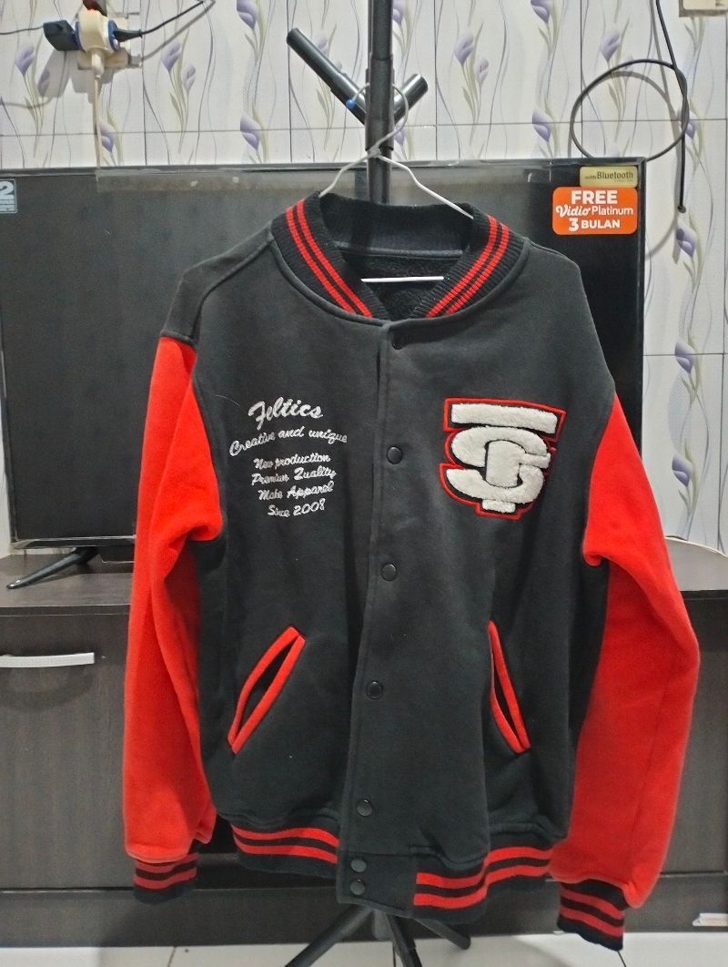 Feltics Streetwear Bomber jacket Pria black, foto 5