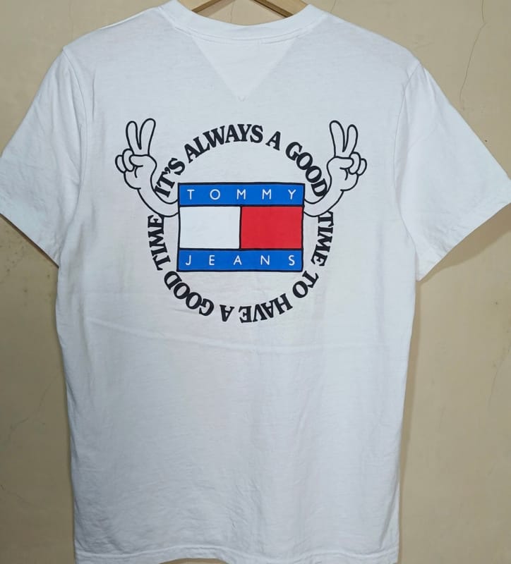 Kaos Tommy jeans tshirt putih M, foto 2