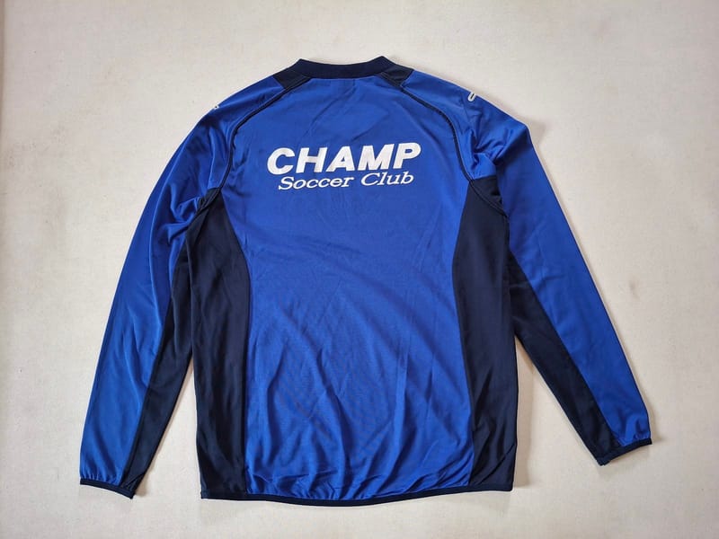JERSEY LONGSLEEVE UMBRO BLUE ORIGINAL 100%, foto 2