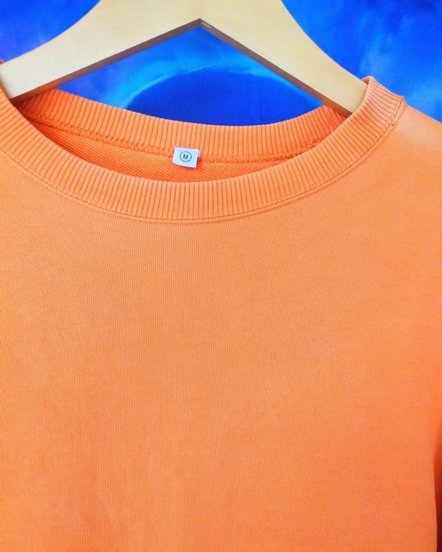 Vintage Uniqlo Orange Basic Crewneck Cn, foto 2