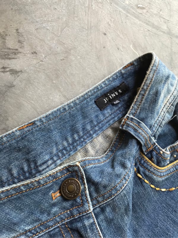 vtg 2000s joinus lowrise bootcut jeans denim y2k, foto 5