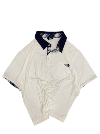 THE NORTH FACE POCKET LOGO EMBROIDERED POLO BOXY SHIRT