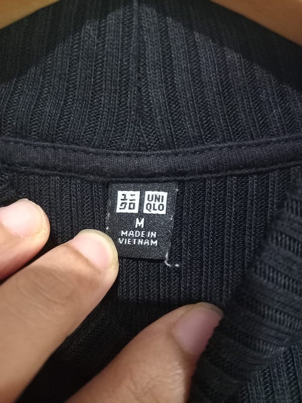 Inner lidi hitam uniqlo M, foto 2