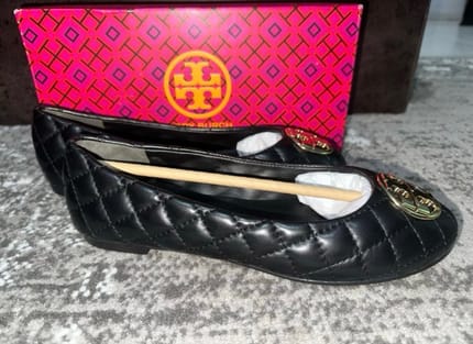 tory burch quilted ballet flat shoes