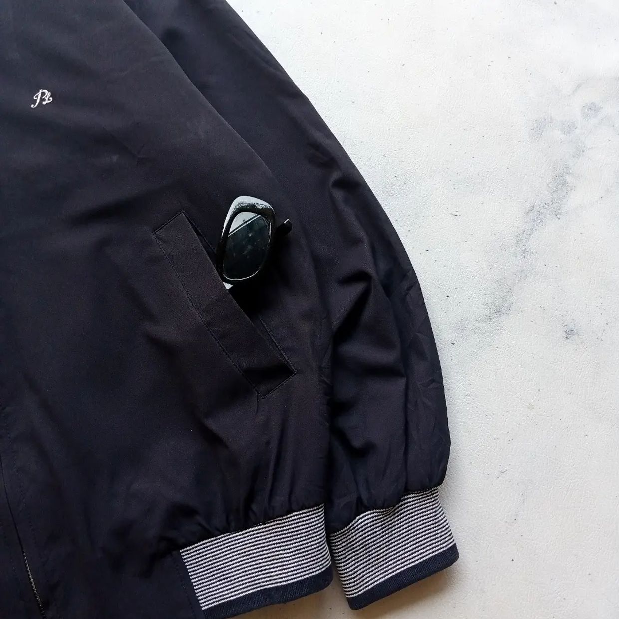 Vintage Casual Bomber jacket Pria black, foto 4
