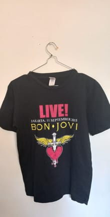 Kaos band bon jovi live jakarta