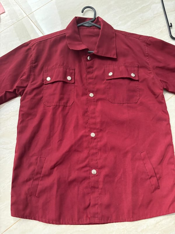 Jaket Trucker Maroon, foto 3