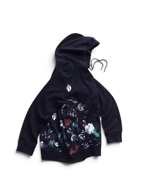 H&M PULLOVER HOODIE FLOWERS ART, foto 2