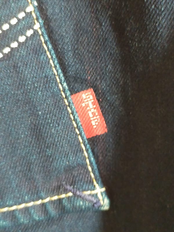 Levis mini skirt biru dongker, foto 5