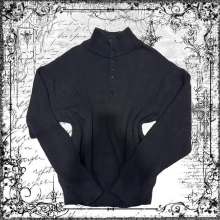 new black knit sweater, rajut, hitam, longsleeve, grunge