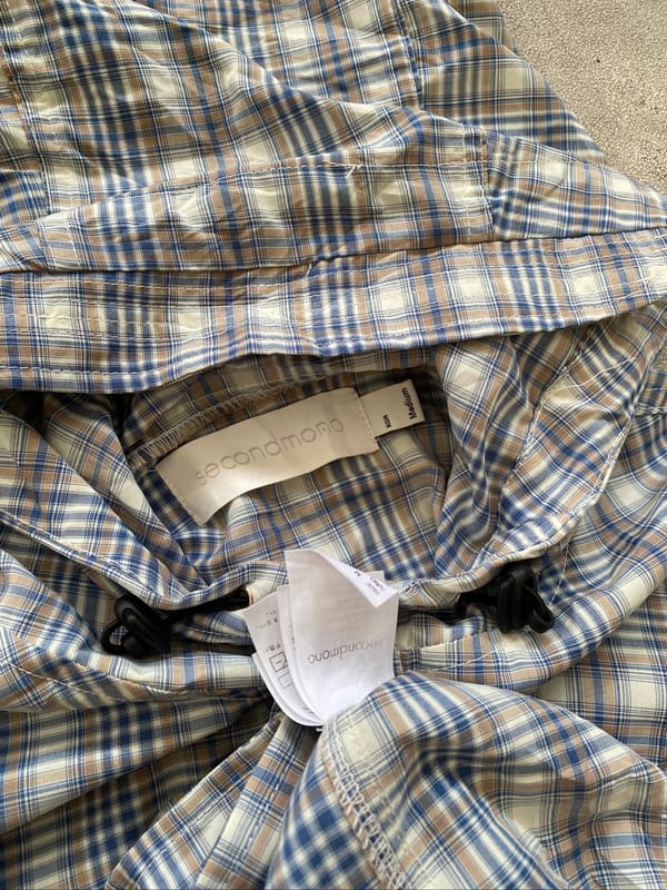 Secondmono Double Pocket Plaid Jacket, foto 5