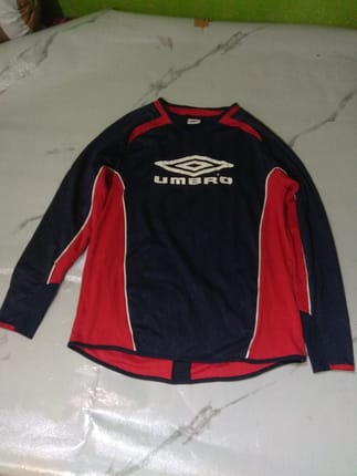 Umbro jersey lengan panjang navy merah