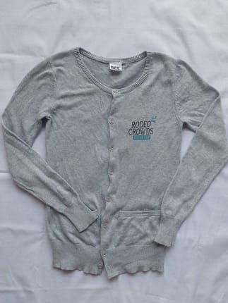 Gray Cardigan Classic Rodeo Crowns
