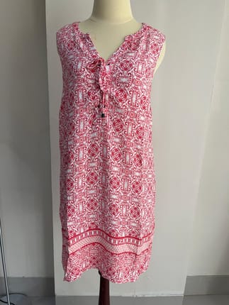 Skies are blue mini dress floral tribal pattern summer y2k b