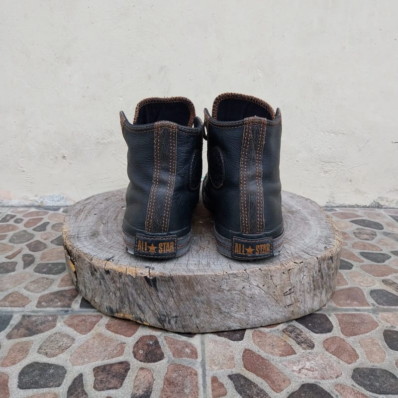 Sepatu converse all star high leather, foto 4